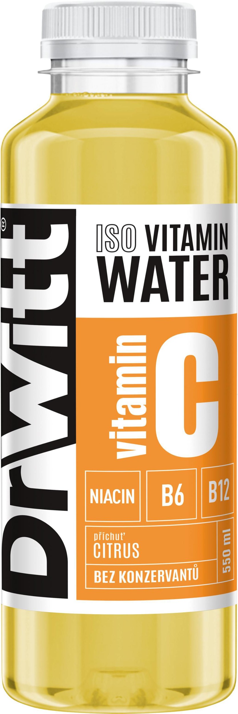 DrWitt Isotonic Vitamin Water příchuť citrus 0,55L PET