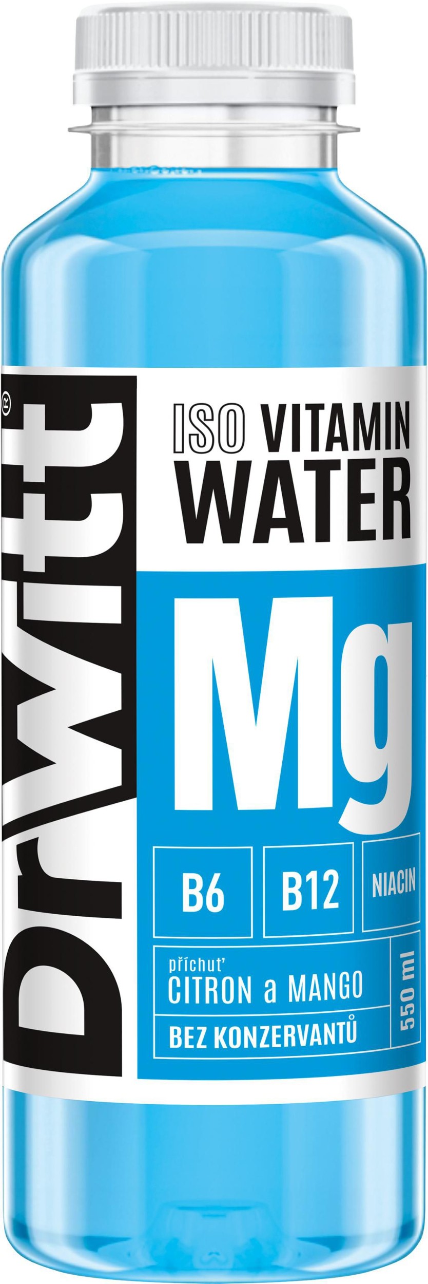 DrWitt Isotonic Vitamin Water příchuť mango, citron 0,55L PET