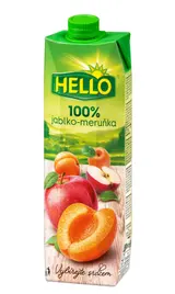Hello 100% jablko meruňka 1 l TPP