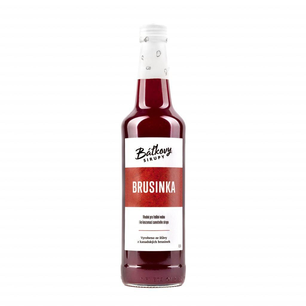 Báťkův Brusinkový Sirup 0,5l
