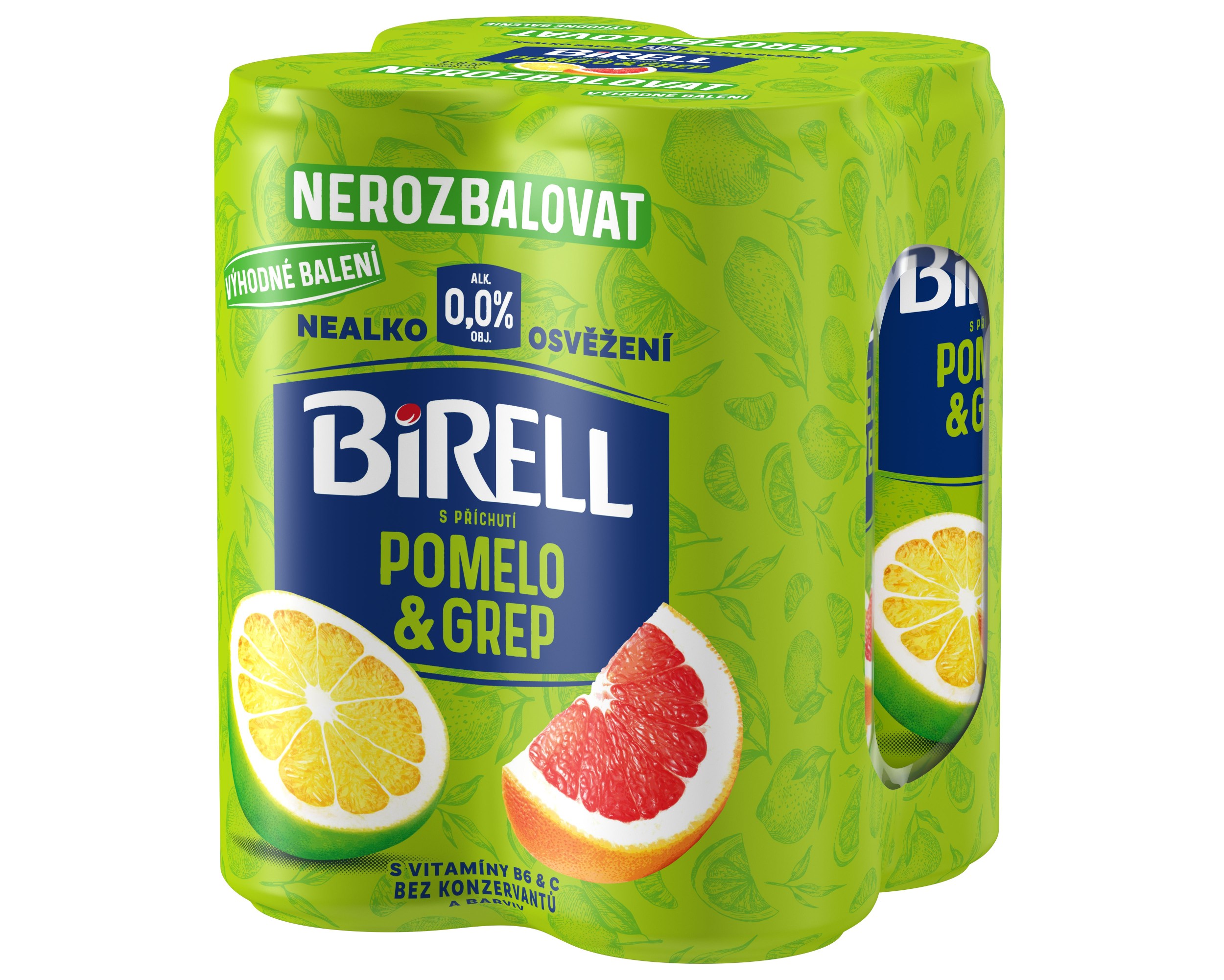 Birell Pomelo & Grep 4 x  0,33 l
