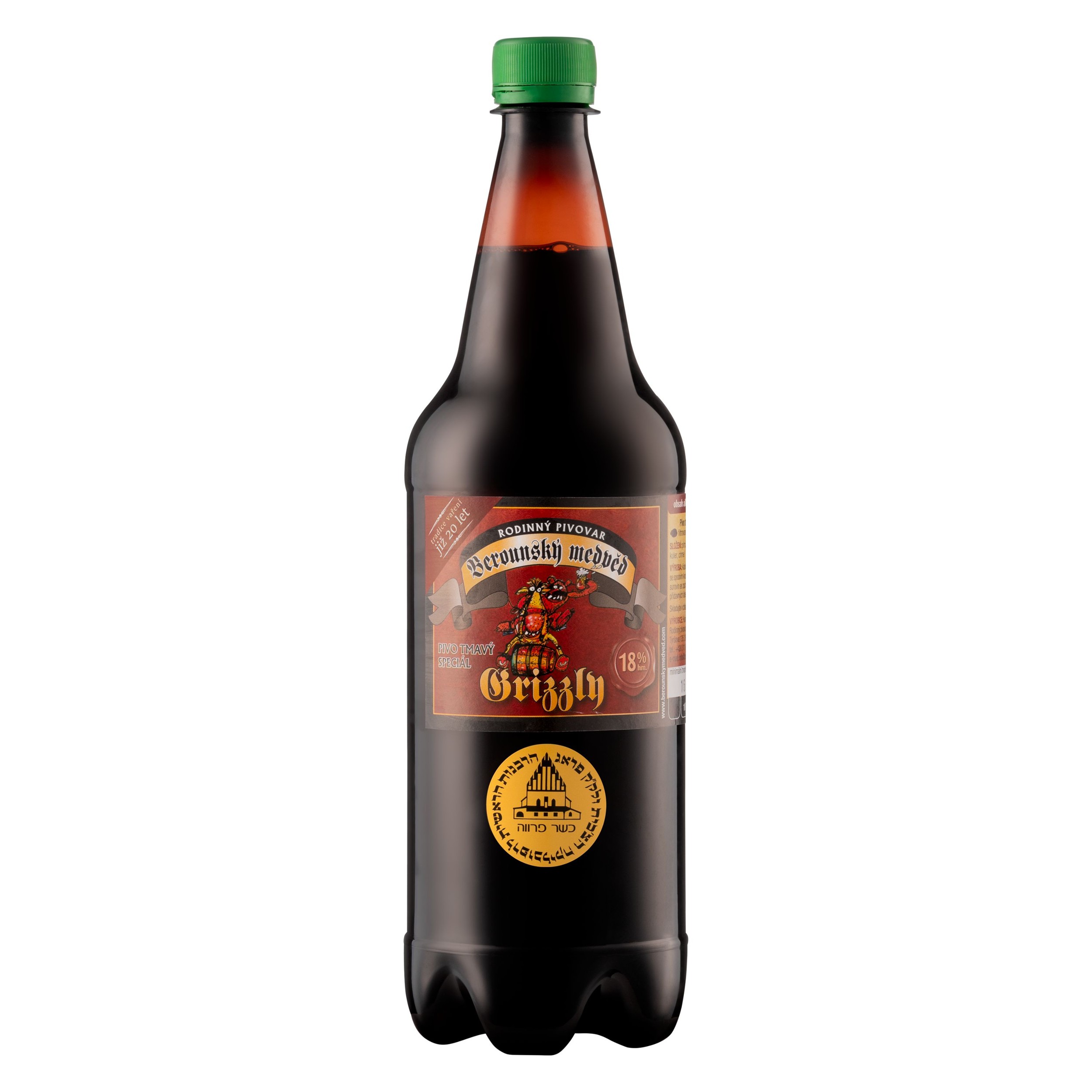 Berounský medvěd Grizzly 18° 1 l