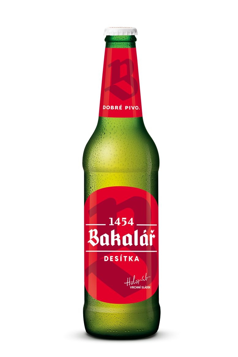 Bakalář Světlá desítka pivo 0,5 l
