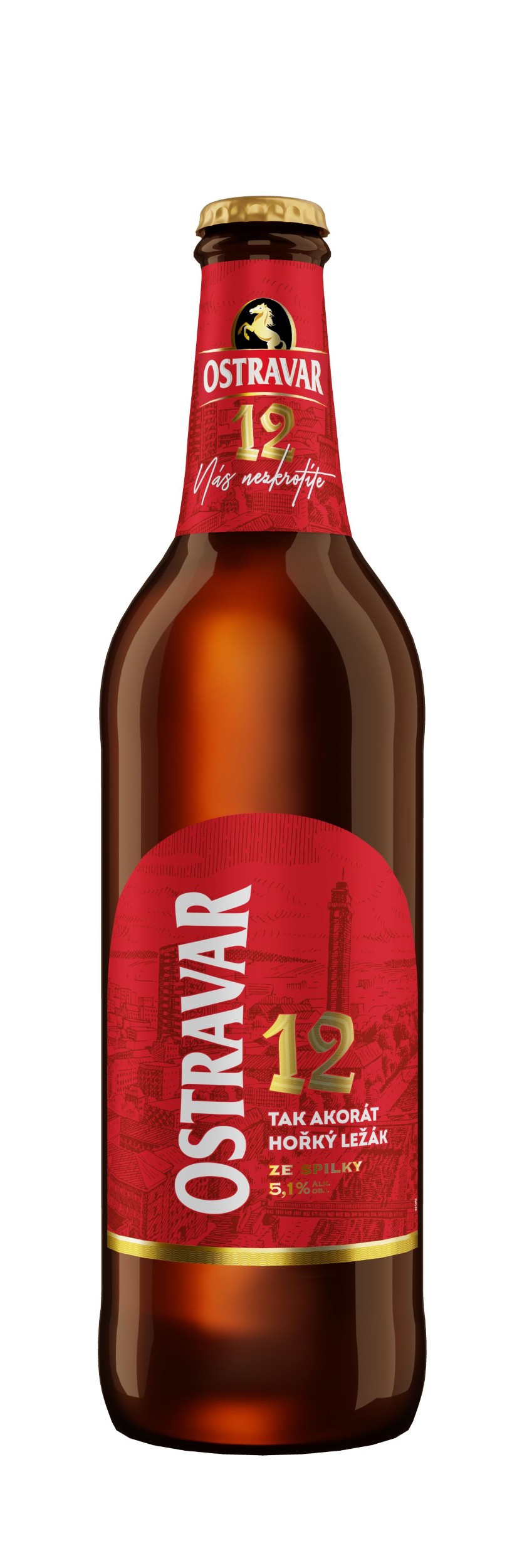 Ostravar 12 světlý ležák 0,5l