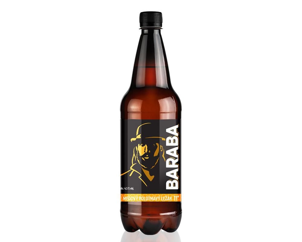 Baraba 11 polotm. ležák MED 1,0 l