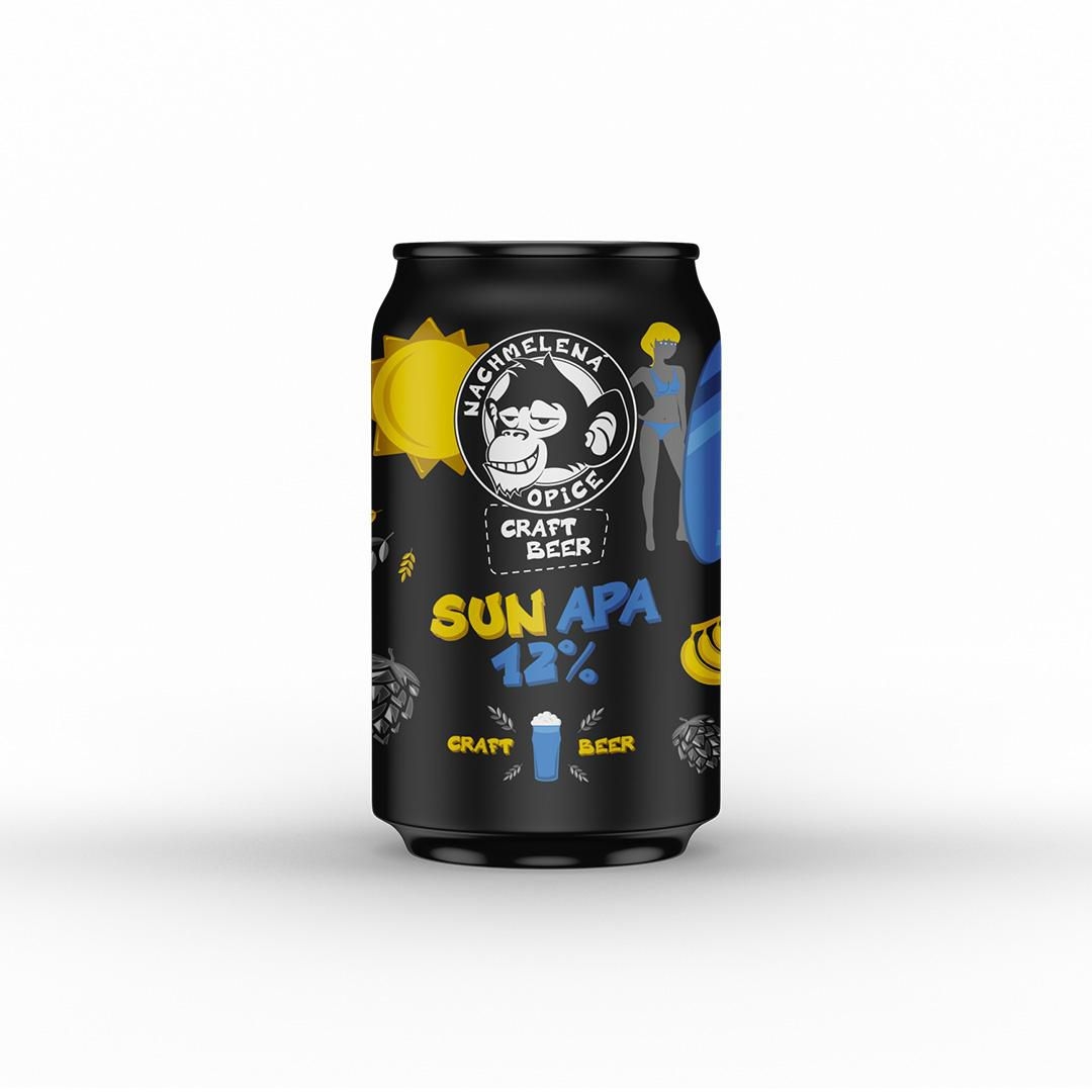 Nachmelená Opice, SUN APA 12 plech 0,33L