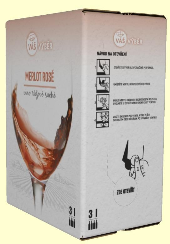 Váš Výběr Merlot rosé 3L BiB