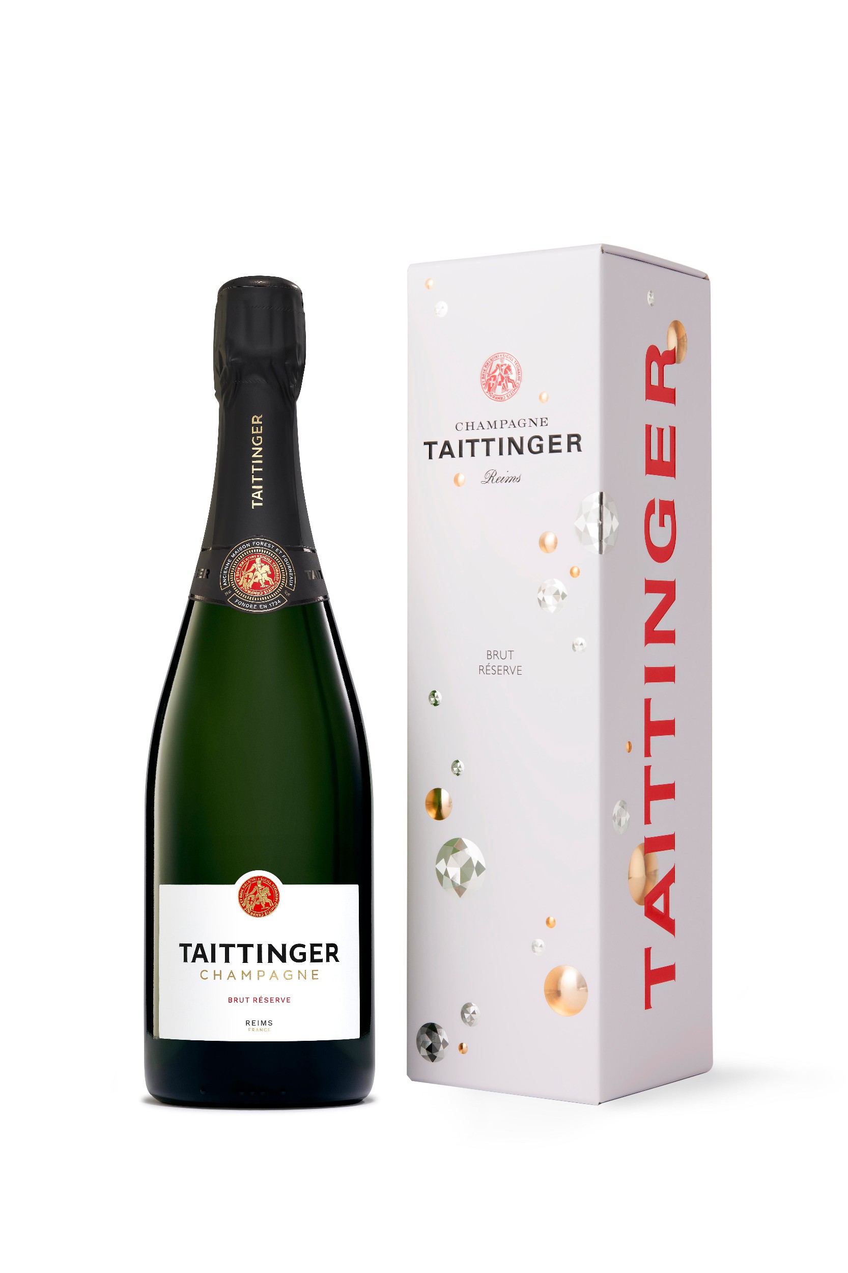 Taittinger Brut Réserve 750 ml, dárkové balení