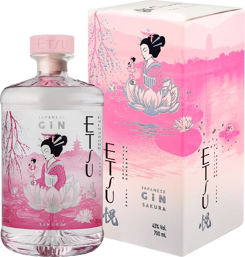 Etsu Sakura Japanese gin 43% 0,7l