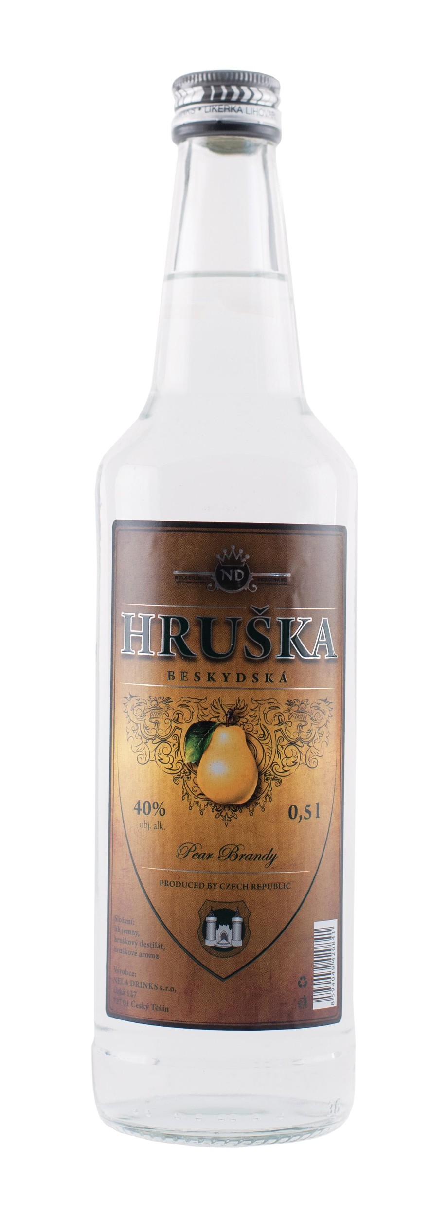 Beskydská Hruška 0,5L 40%