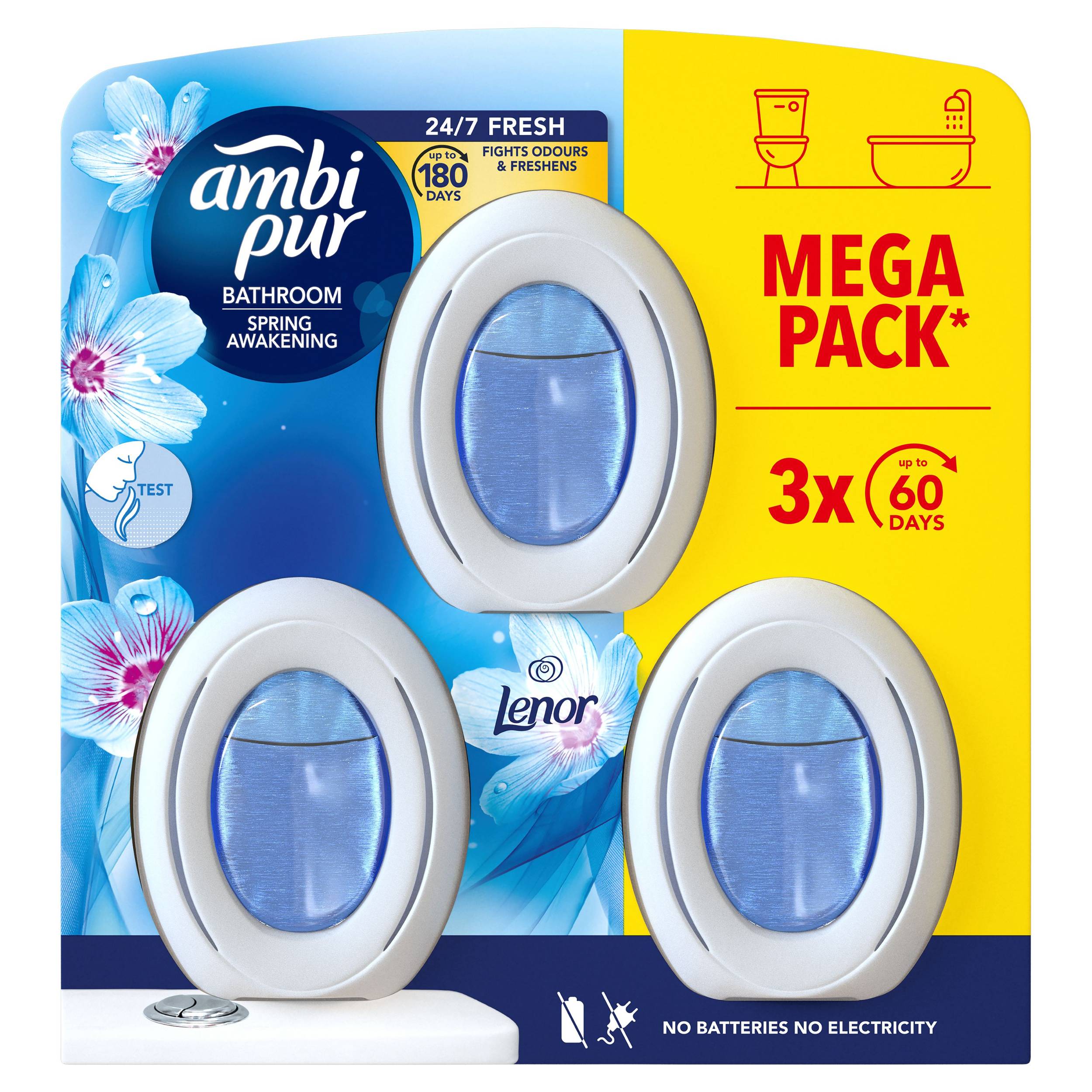 Ambi Pur Koupelna Membr osvěžovač Spring Awakening 3x8ml  3ks