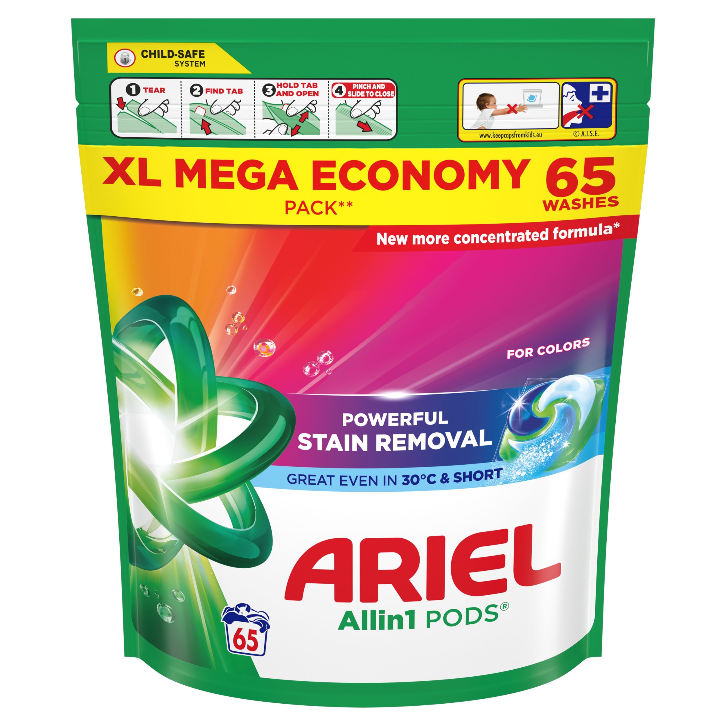 Ariel Gelové Kapsle Color 65kusů
