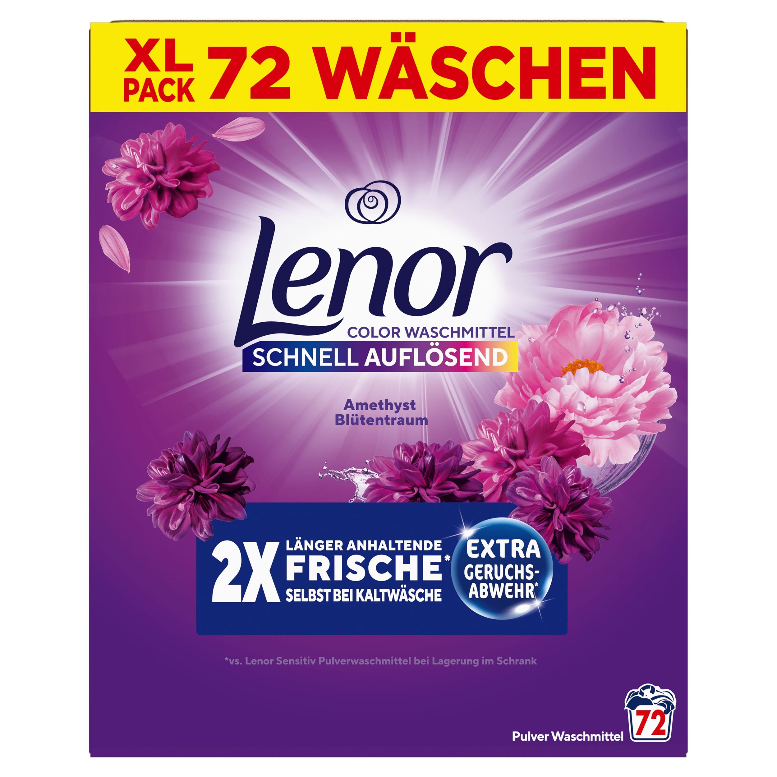 Lenor prací prášek Color Amethyst 72 dávek