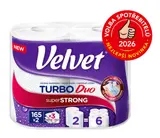 Velvet Turbo kuchyňské utěrky Duo 2x165 útržků 3vrstvé 2ks