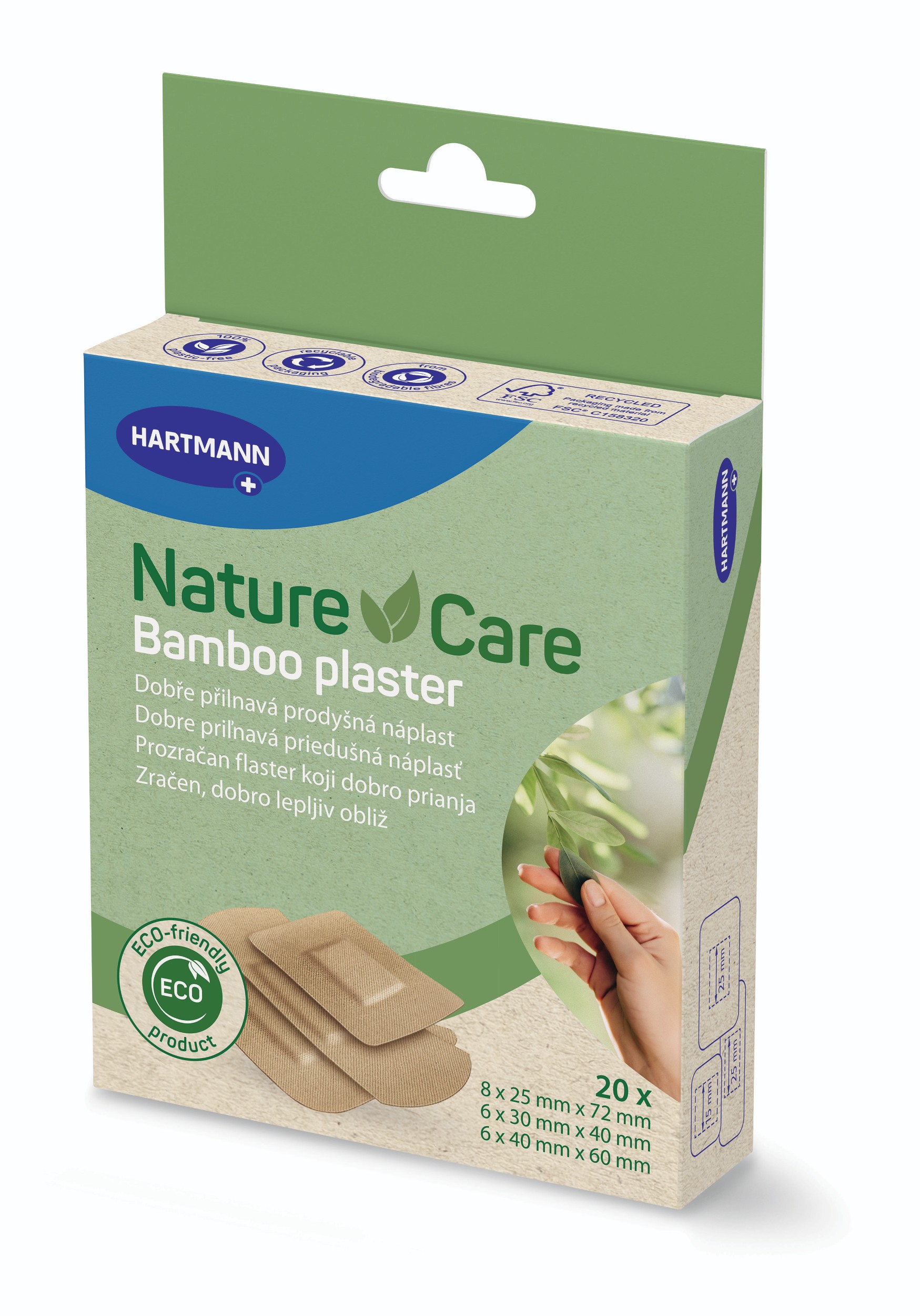 Cosmos Nature Care Bambusové náplasti mix Eko 20ks
