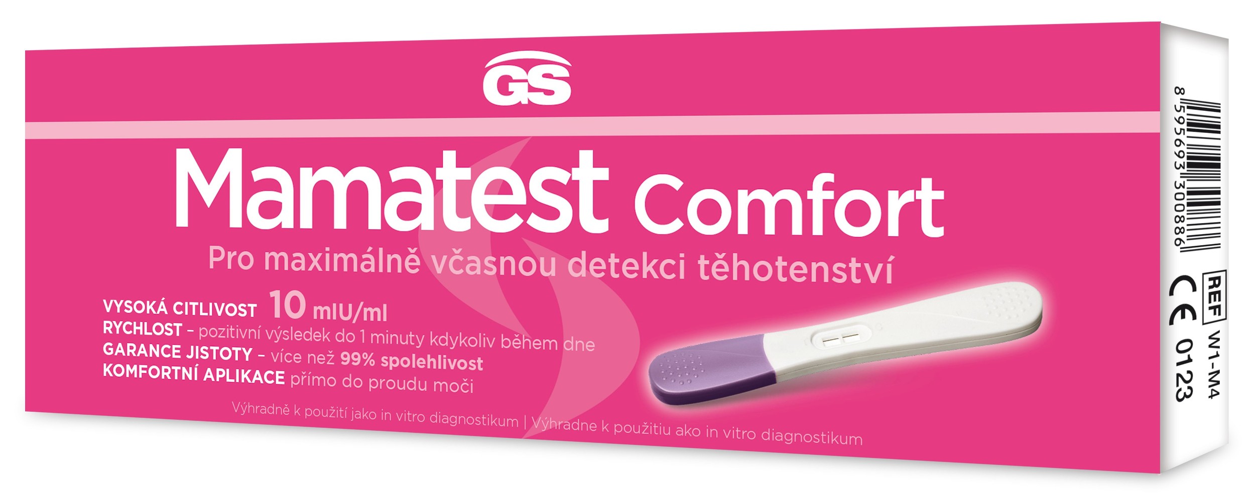GS Mamatest Comfort těhotenský test