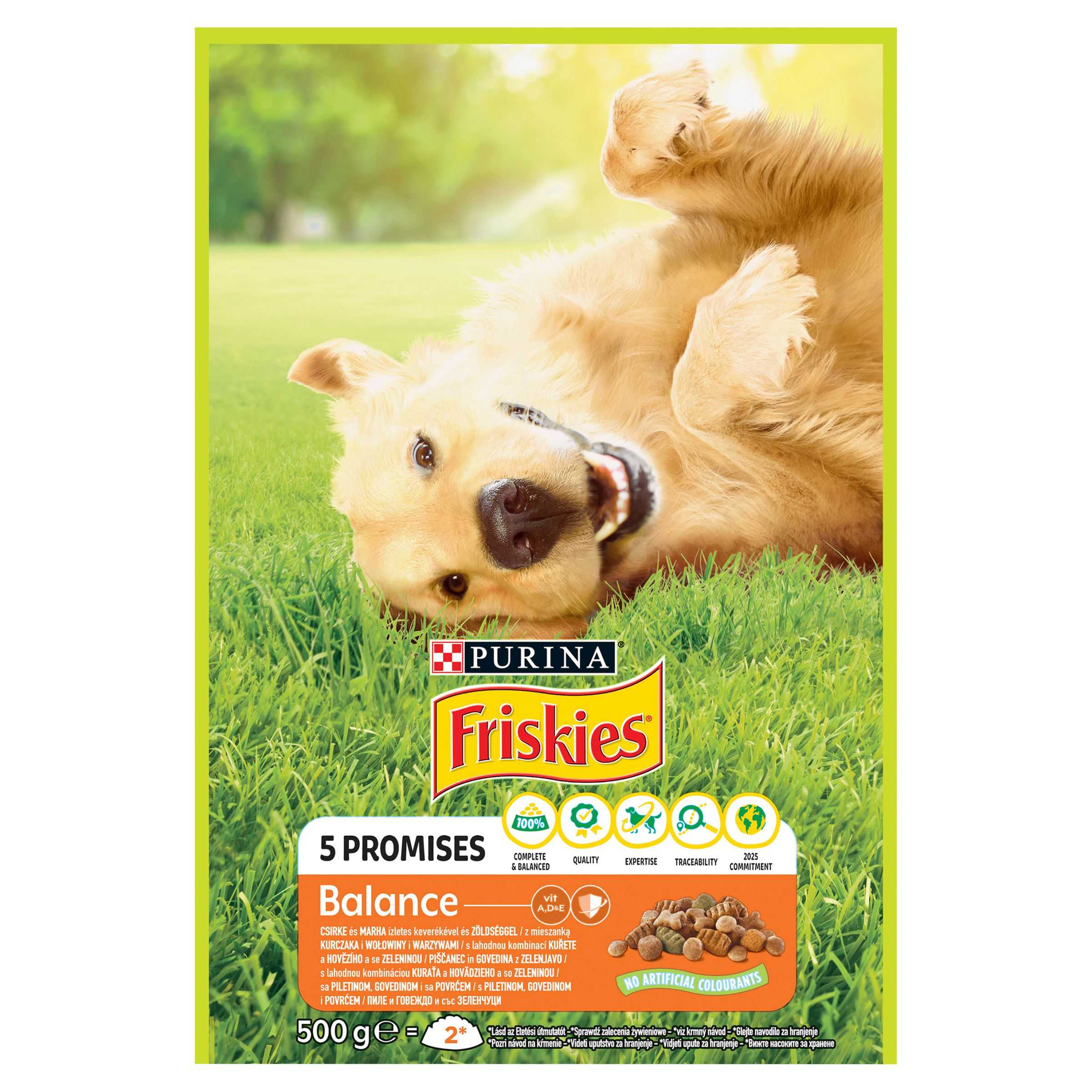 Friskies Pro dospělé psy Balance s kuřetem a zeleninou 500g