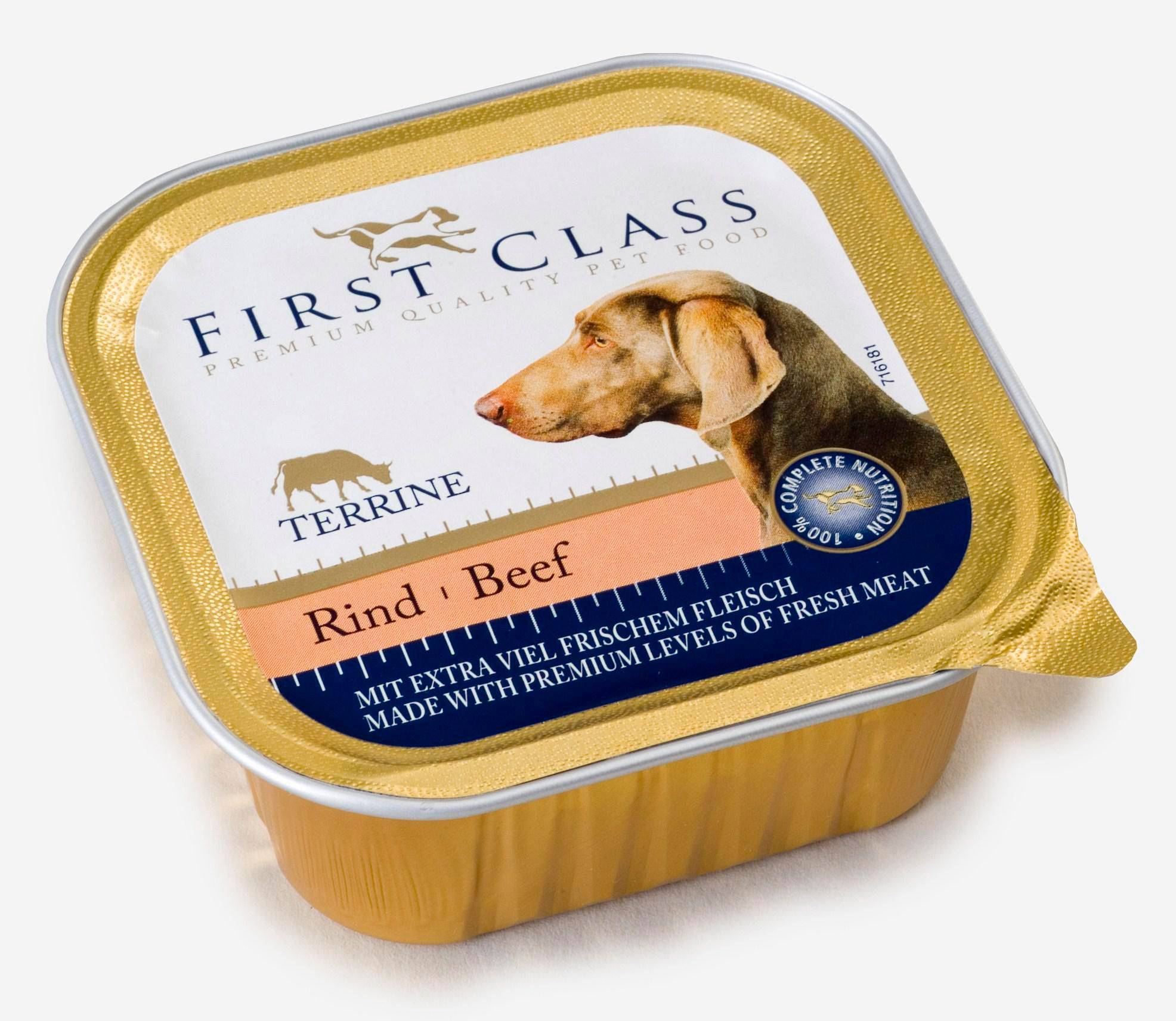 First Class Paštika s hovězím pro psy 150 g