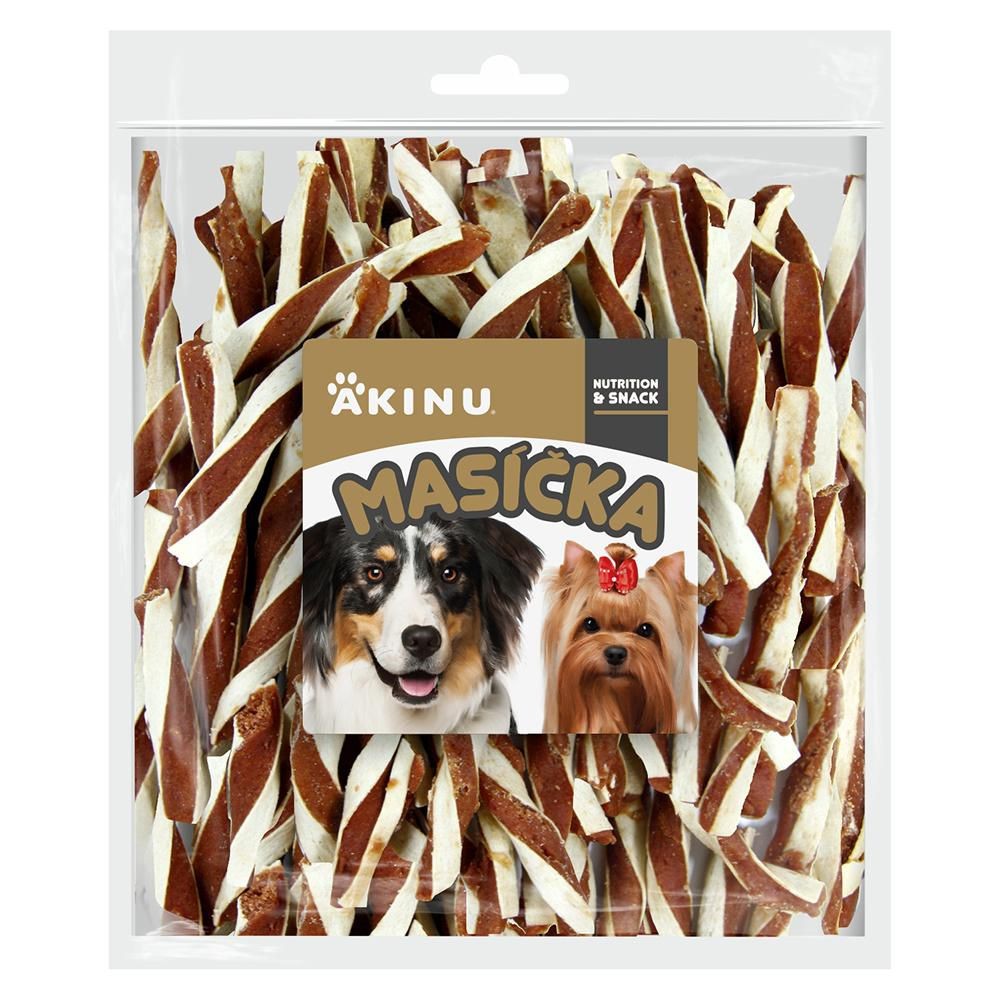 Masíčka Jehněčí twister pamlsek pro psy 300 g