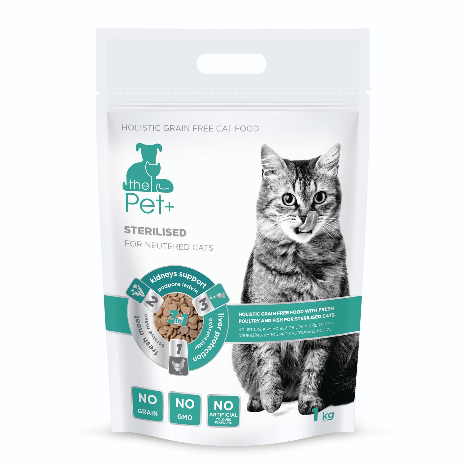 thePet+ Sterilised kompletní krmivo pro kastrované kočky 1 kg