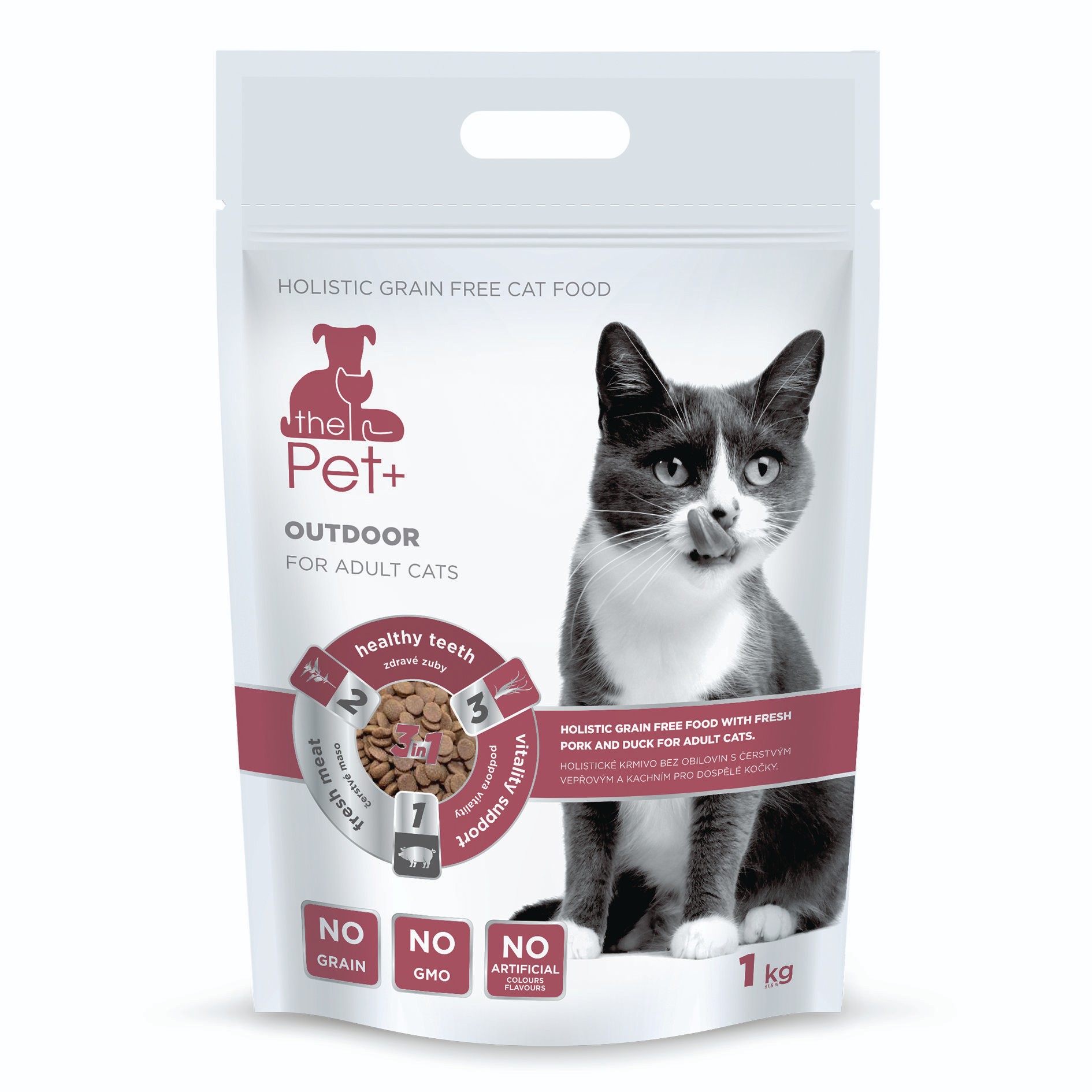 thePet+ Outdoor kompletní krmivo pro venkovní kočky 1 kg