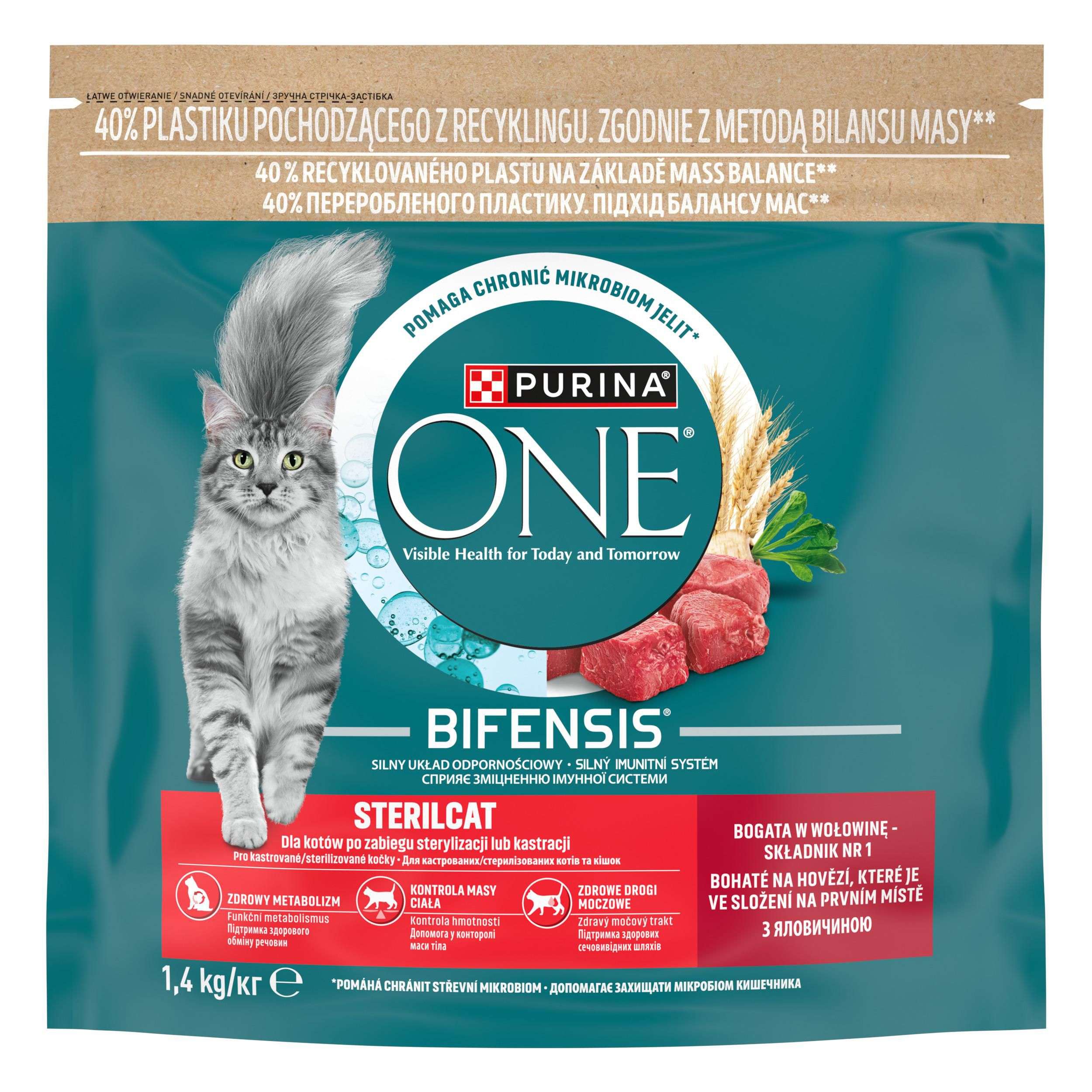Purina ONE Bifensis Sterilised granule 1,4kg