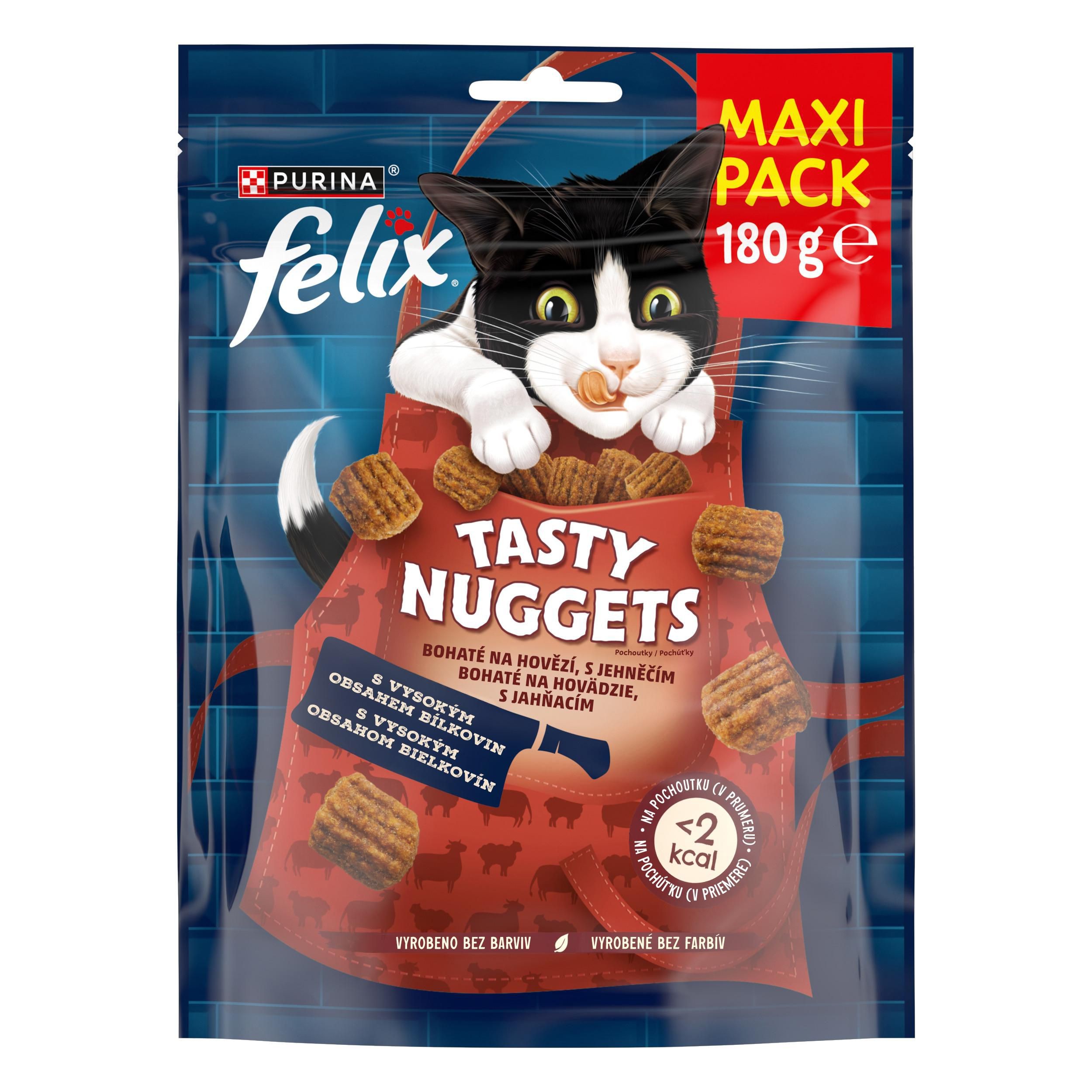 Felix Tasty Nuggets bohaté na hovězí 180g