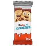 Kinder Kinderini křupavé sušenky s mléčnou a kakaovou dekorací 2 ks 25g