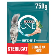 Purina ONE Bifensis Sterilised granule pro kočky kuře 750g