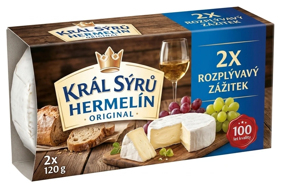 KRÁL SÝRŮ Hermelín Duopack