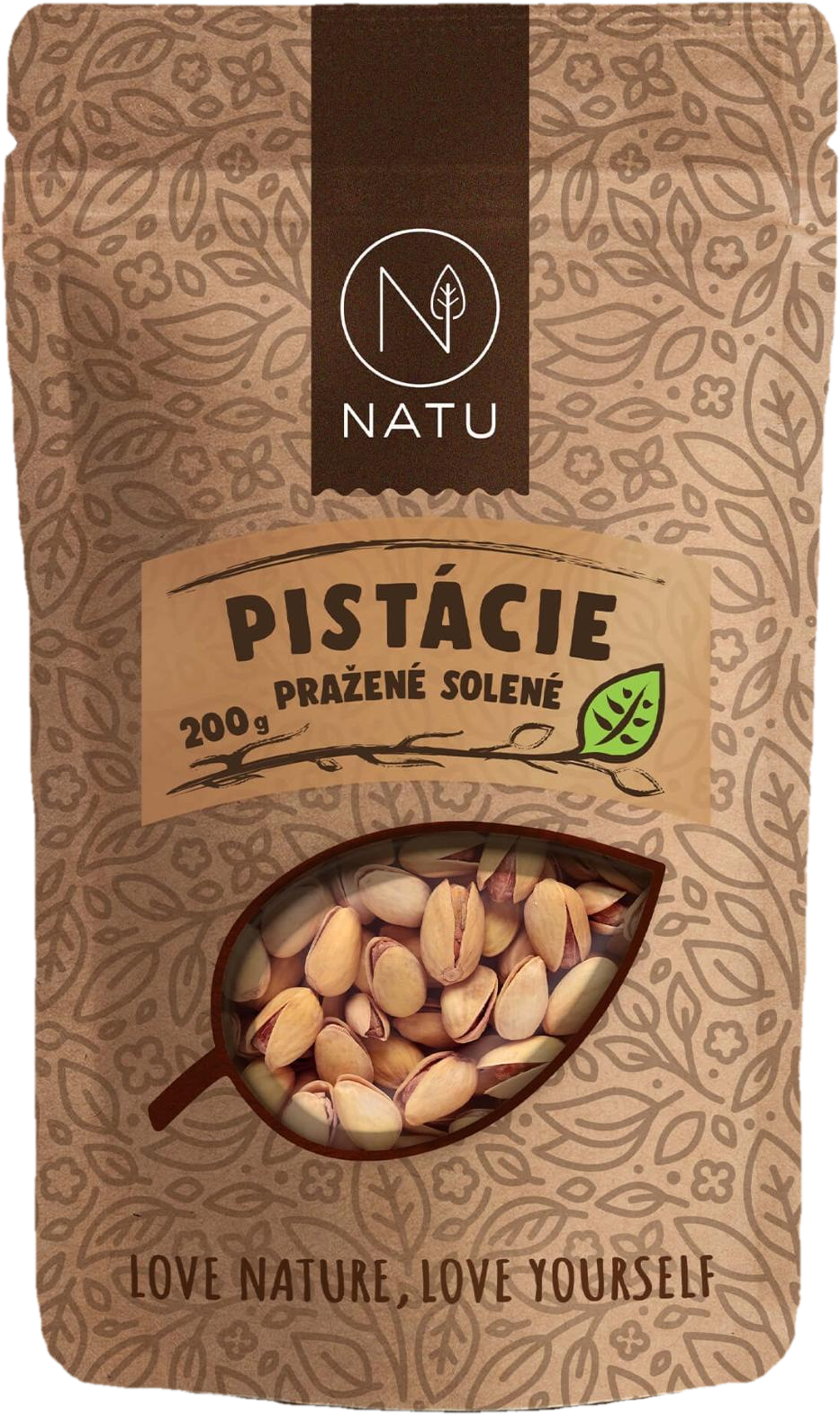Natu Pistácie neloupané pražené solené
