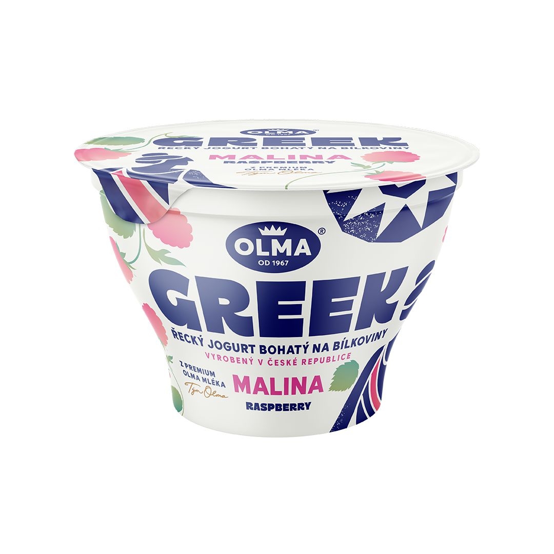Olma Řecký jogurt podložený Malina 140g