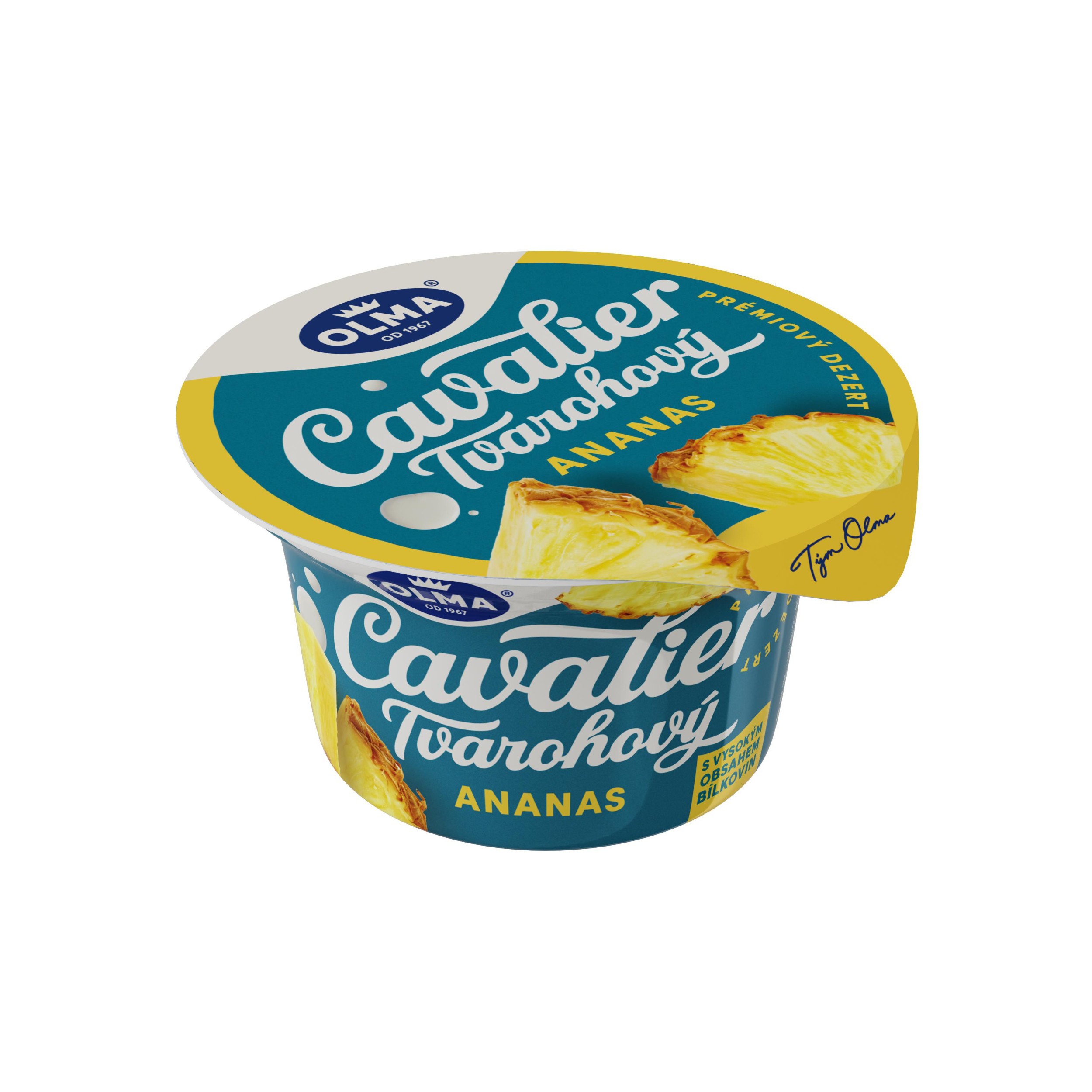 Olma Cavalier tvarohový dezert ananas 130g 2,9% tuku