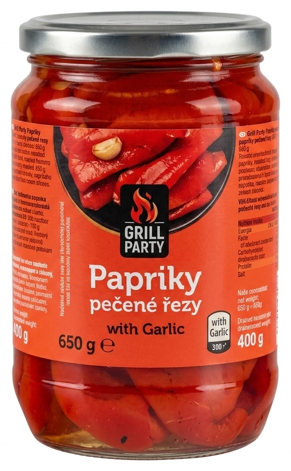 Grill Party Papriky pečené řezy