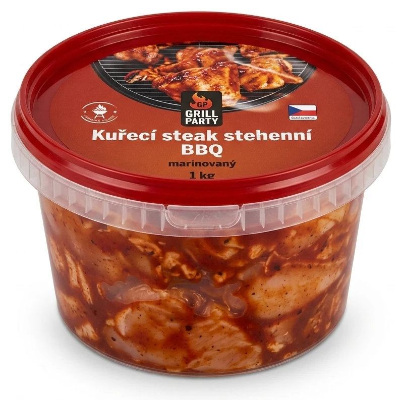 Kuřecí steak stehenní BBQ v kyblíku