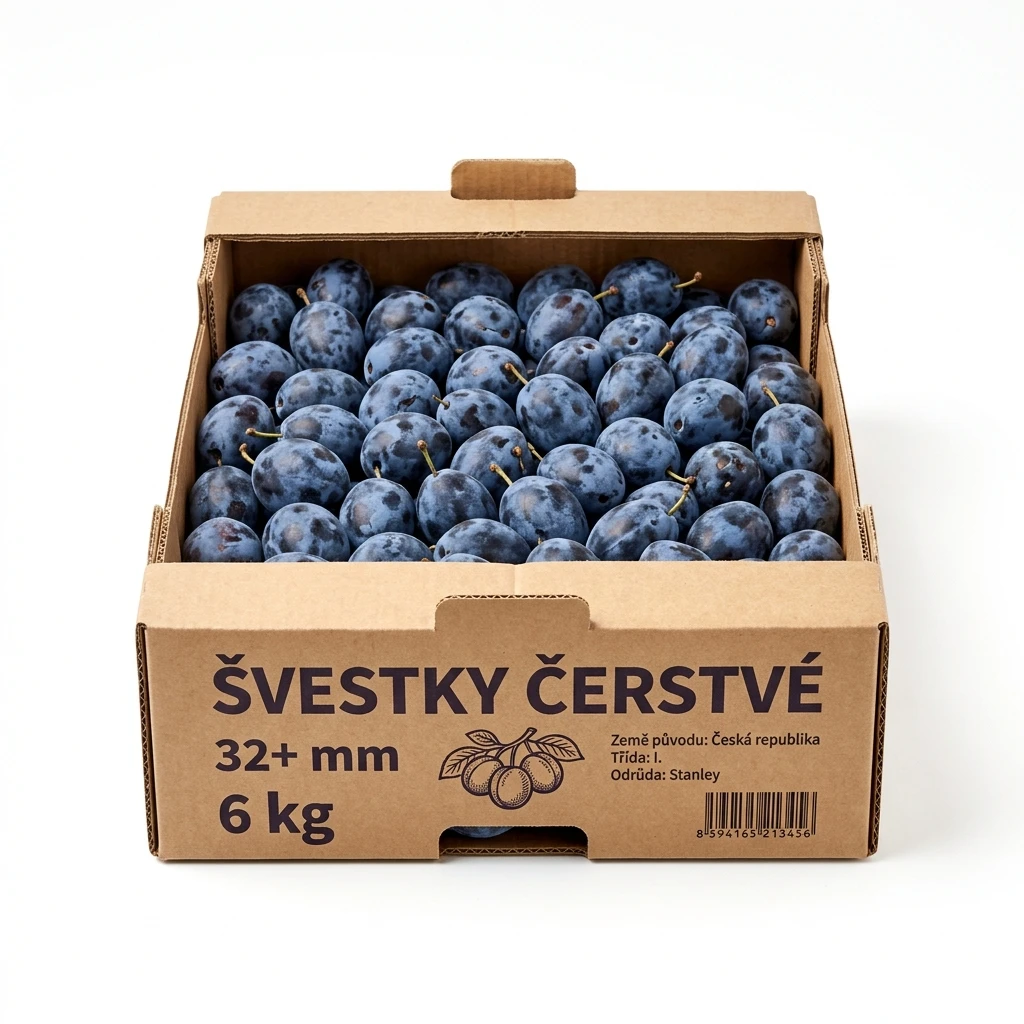 Švestky 32+ čerstvé 6 kg karton