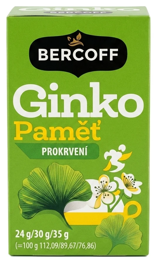 BERCOFF Ginko Funkční/Bylinný čaj