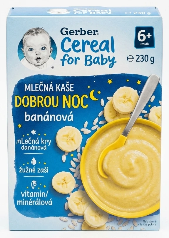 Gerber Mléčná/Nemléčná kaše banánová