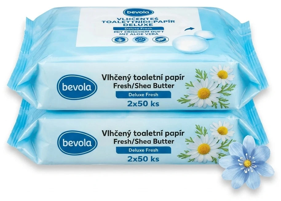 Vlhčený toaletní papír Fresh/Shea Butter