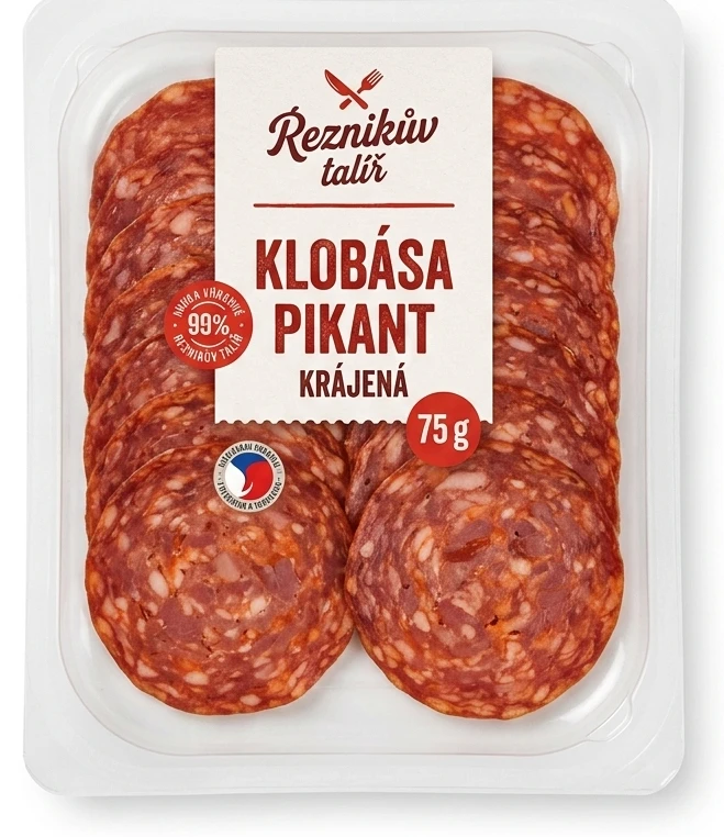 Klobása pikant krájená