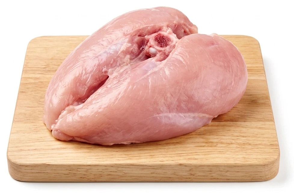 Kuřecí prsa s kostí chlazená, bez kůže