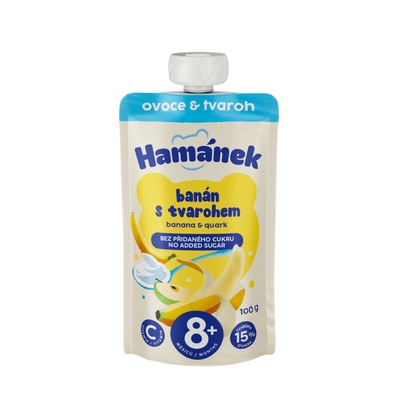 Hamánek banán s tvarohem
