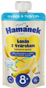 Hamánek banán s tvarohem