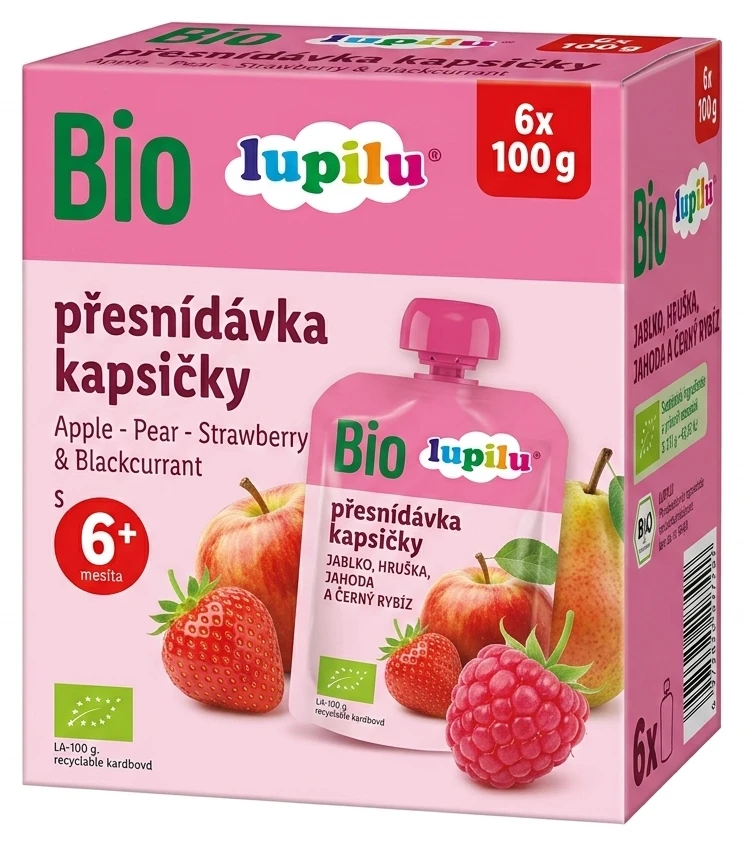 Lupilu Bio přesnídávka kapsičky