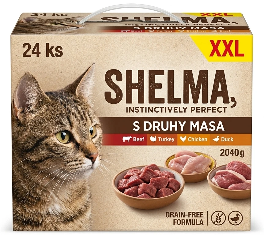 SHELMA Kapsičky pro kočky