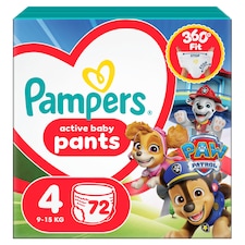 Pampers Active Baby Plenkové Kalhotky Edice Tlapková Patrola, Velikost,  Plenek
