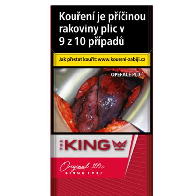 KING Red 100 king size tvrdé bal. 10 krab. 20 ks kolek U 149 Kč VO cena
