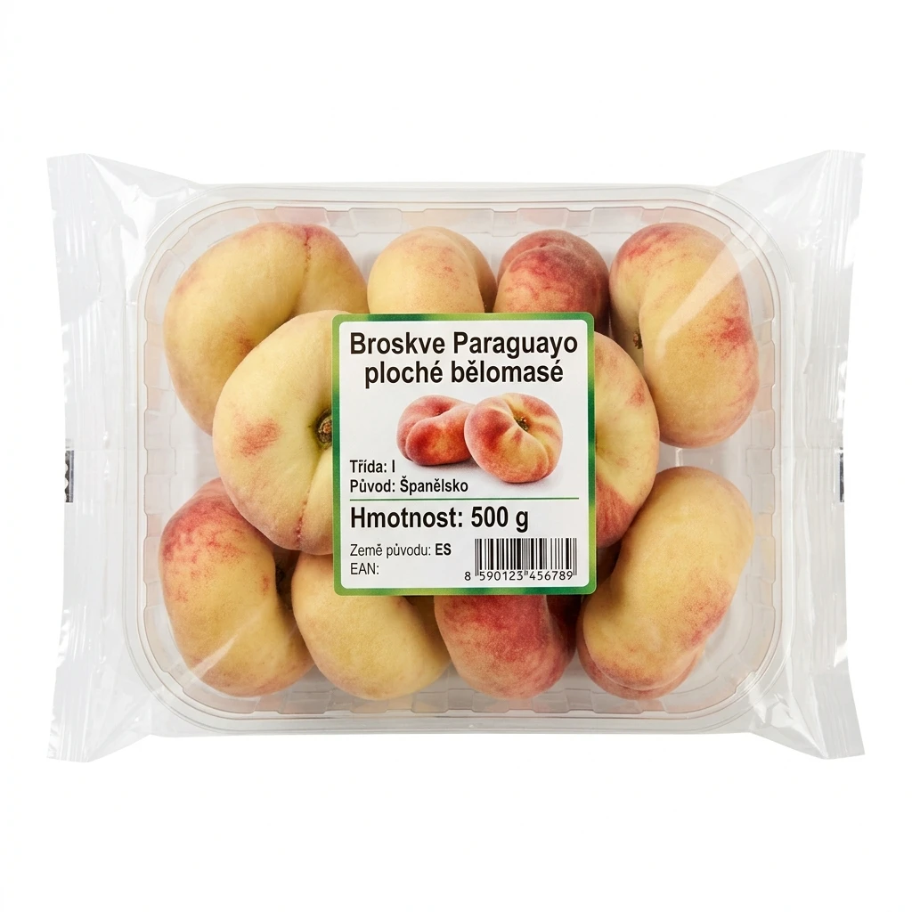 Broskve Paraguayo ploché bělomasé 500 g
