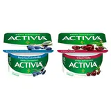 ACTIVIA Jogurt borůvka/višeň chlaz.120 g