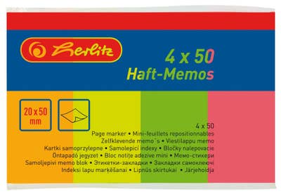 Herlitz Samolepicí bloček 20x50 mm